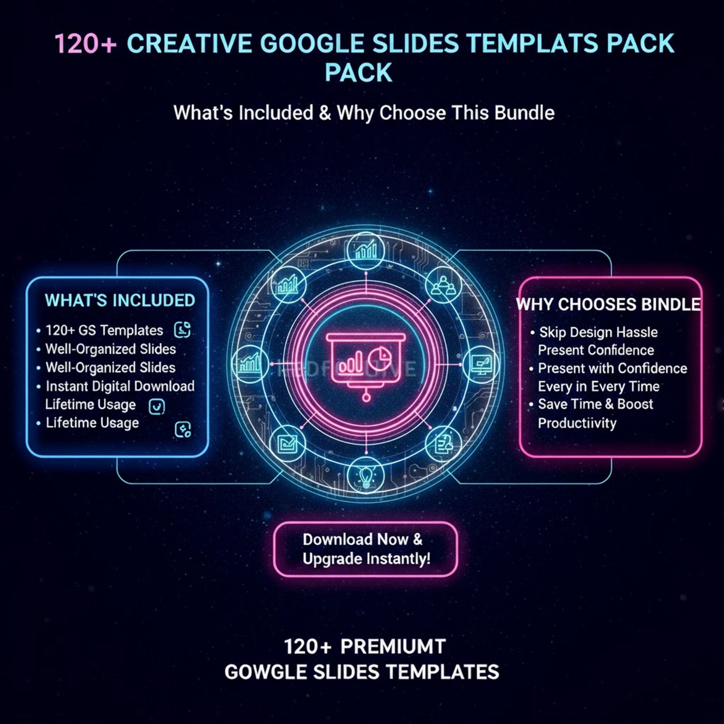 120+ Creative Google Slides Templates Pack - Perfect for Presentations