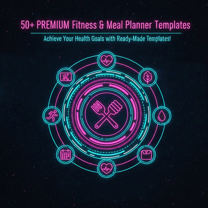 50+ PREMIUM Fitness & Meal Planner templates