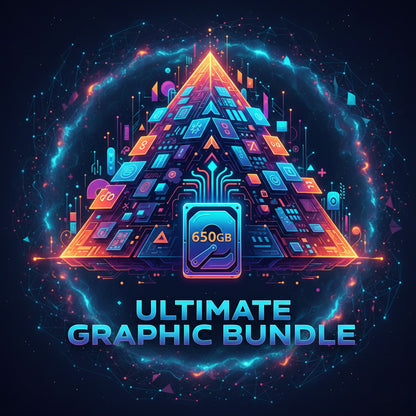 650GB Ultimate Graphic Bundle - Massive Templates, Assets & Creative Resources for Designers