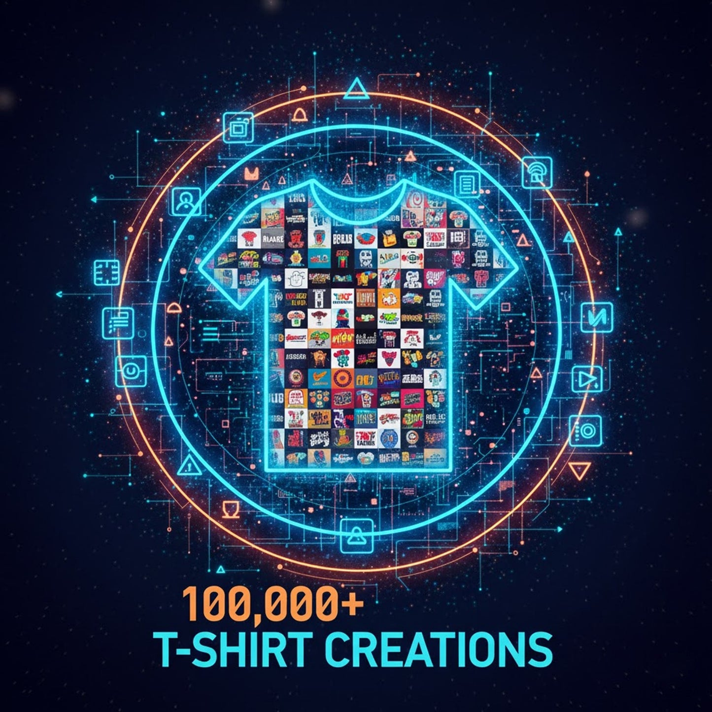 100,000+ T-Shirt Creations - Endless Designs to Inspire & Print Instantly