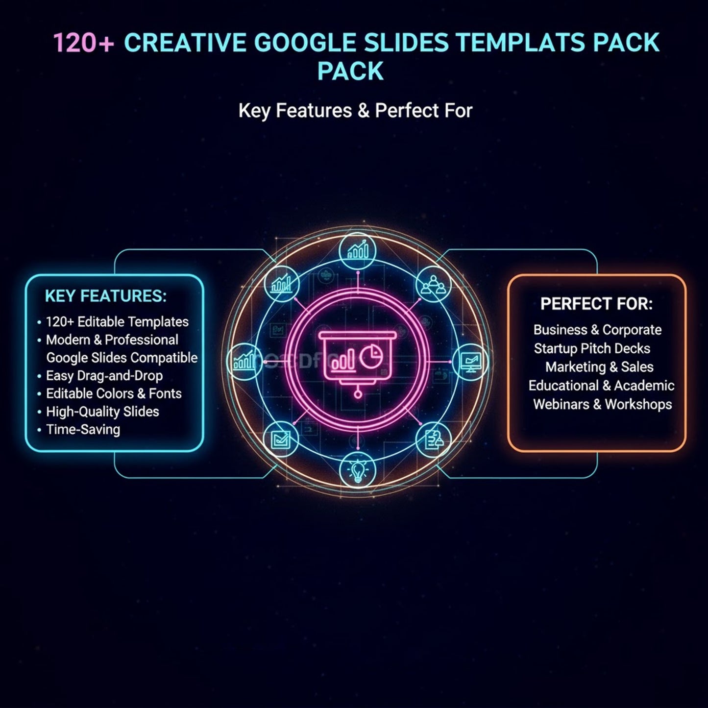 120+ Creative Google Slides Templates Pack - Perfect for Presentations