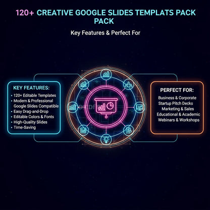 120+ Creative Google Slides Templates Pack - Perfect for Presentations
