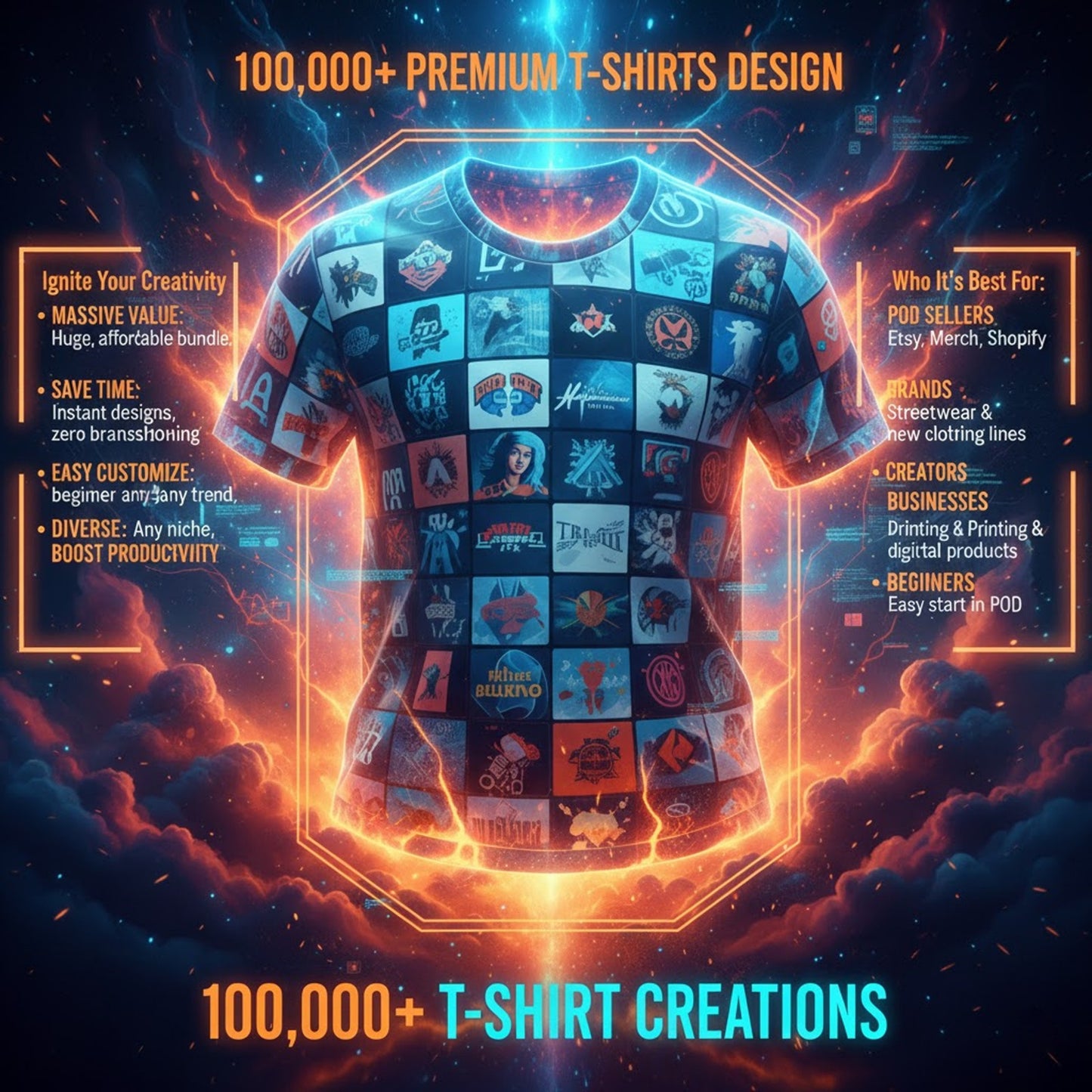 100,000+ T-Shirt Creations - Endless Designs to Inspire & Print Instantly