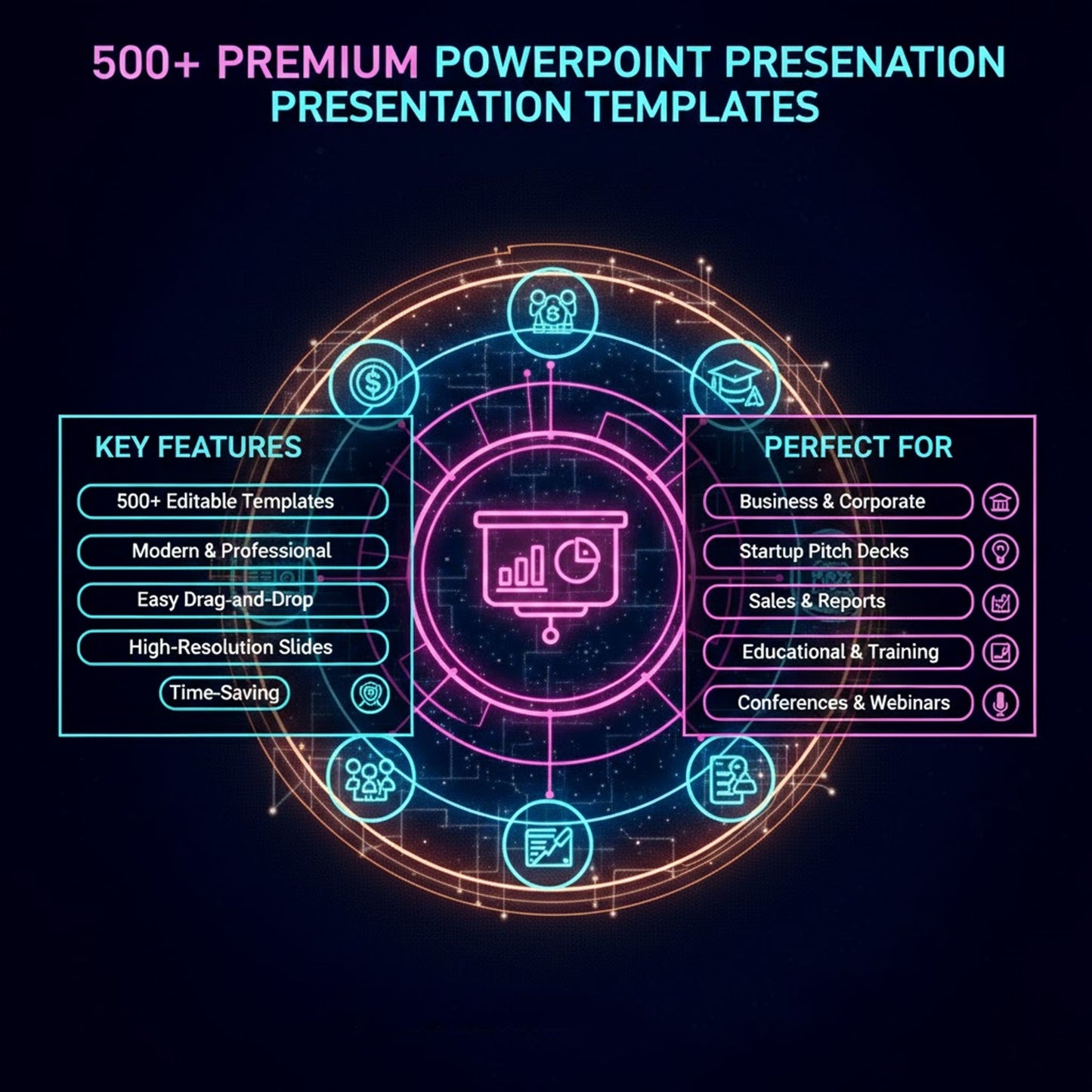 All-in-One Bundle: 500+ Premium PowerPoint Presentation Templates