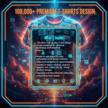 100,000+ T-Shirt Creations - Endless Designs to Inspire & Print Instantly