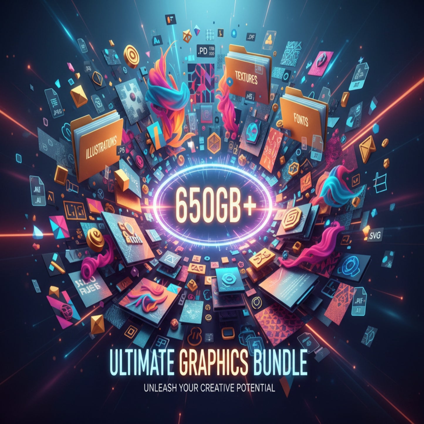 650GB Graphic Bundles