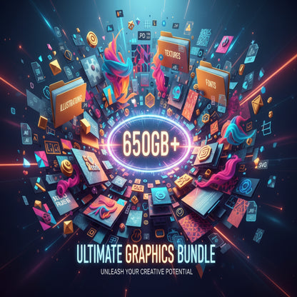 650GB Graphic Bundles